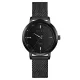 AFRA AVRIL LADIES WATCH BLACK CASE BLACK DIAL BLACK MESH BRACELET