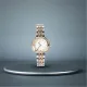 AFRA HELENE LADIES WATCH GOLD/SILVER CASE SILVER MOP DIAL SILVER/GOLD BRACELET