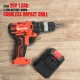 AFRA Cordless Impact Drill 10mm 20V 1.5Ah Li-ion Battery, 30N.M Torque, 0-450/0-1450rpm/min, 22000r/min Impact Rate, Compact Design, LED Indicator, Model AFT-10B-20CDRD, 1-Year Warranty