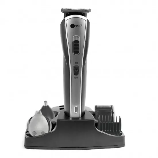 AFRA Hair Trimmer, AF-1600HTSB, 5 in 1 Set, Rechargeable, With Shaver, Precision Trimmer, Nose Trimmer, Design Trimmer and Full Trimmer, Charge Base, AF-1600HTSB, 1-year warranty.