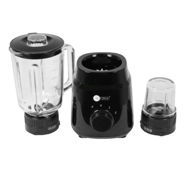 AFRA 2 in 1 Blender, 2-speed settings, Pulse Function, 1.5 Litre Capacity, 4 Cutting Blades, Blender & Grinder Jar, Easy-To-Clean, G-Mark, ESMA, RoHS, And CB Certified, AF-600BLBK, 2 Years Warranty - Image 6