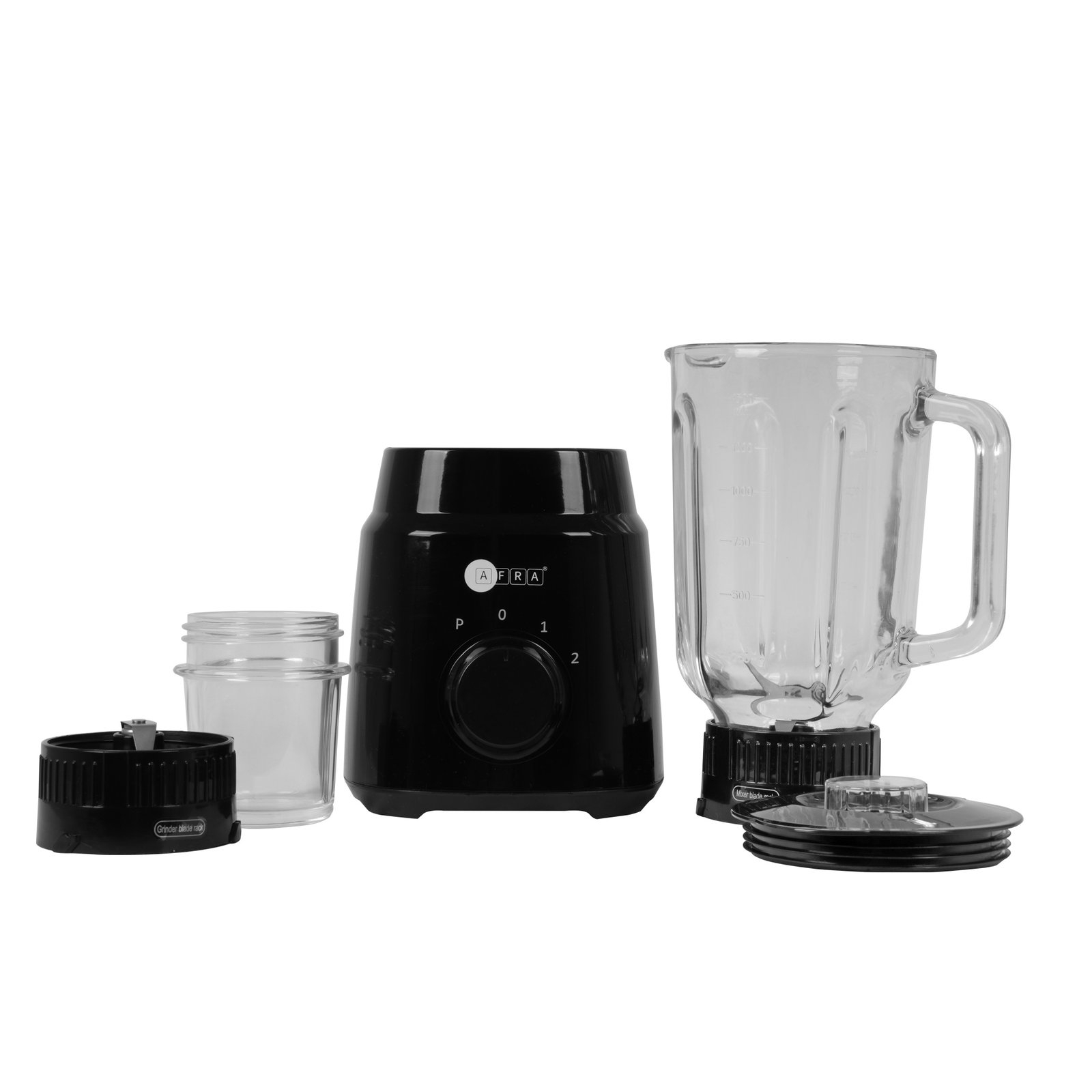 AFRA 2-in-1 Blender – 1.5L Jar, Grinder, Pulse, 2 Speeds, 4 Blades – Model AF-600BLBK - Image 3