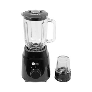 AFRA 2-in-1 Blender – 1.5L Jar, Grinder, Pulse, 2 Speeds, 4 Blades – Model AF-600BLBK