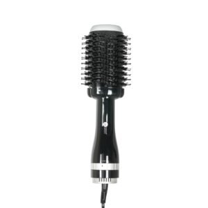 AFRA Hair Dryer Brush, 1000-1200w, Anti-scald head, -1-2 Settings Cool Air Function, 360-degree swivel cord, Nylon long comb tooth & Bristle short comb tooth AF-1200BDBK, 1 Year Warranty