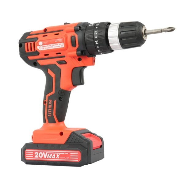 AFRA Cordless Impact Drill - Model AFT-10B-20CDRD | 20V | 10mm Chuck | 30Nm Torque | LED | Compact Design - Image 6