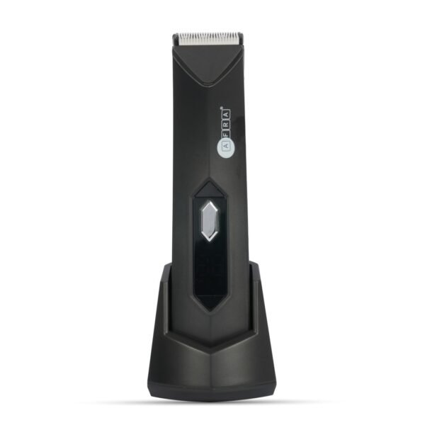 AFRA Rechargeable Hair Trimmer, LED display, USB Charging With Cleaning Brush - 600Mah Lithium Battery, 90mins Discharging Time, IPX7 Water Resistance, AF-0600HTBK, 1 Year Warranty - Image 5