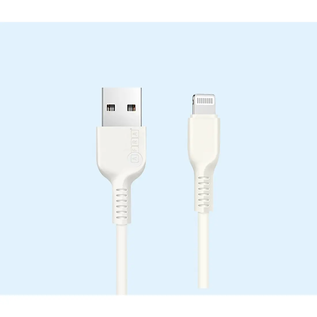 AFRA USB Charging Cable AF-0042USBA – USB A to iPhone Connector, 2.4A, 1m, Durable & Heat Resistant