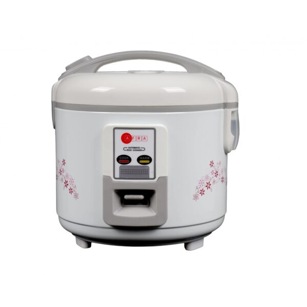 Afra Rice Cooker, 1.5 Litre, Inner Pot, Aluminium Heating Plate, Quick & Efficient, Fully Sealable, Preserves Flavors & Nutrients, G-mark, ESMA, ROHS, And CB Certified, AF-1550DRWT, 2 Years Warranty