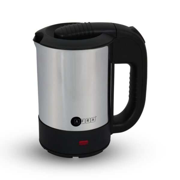 AFRA Portable Electric Kettle, 1100w, 0.5L, Stainless Steel, Rapid Heating, Compact Design, Convenient Water Level Indicator, Automatic Shut-Off, AF-0511KTSS, 2-Year Warranty - Image 2