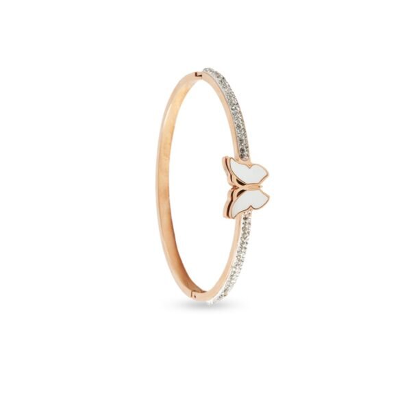 AFRA JEW Wings Bracelet | Rose Gold Stainless Steel | Angel Wing Design | Stylish Symbolic Jewelry | AFJ17002B - Image 2