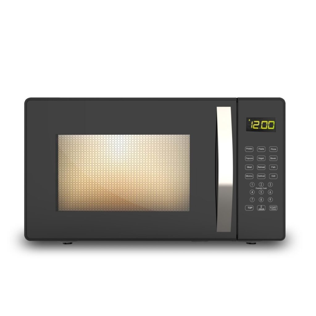 AFRA 25L Digital Microwave Oven with auto cooking, grill, and defrost functions