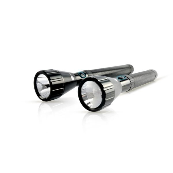 AFRA LED Flashlight Set, 5W, 2 in 1 Combo, Rechargeable Battery 1500MAH, Waterproof, Shock and Corrosion Resistant, Heavy-duty Design, With AC Adapter, 2 Years Warranty - Image 4