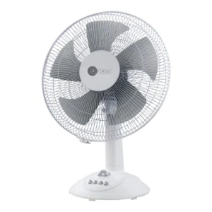 AFRA 12-Inch Table Fan, 60W, 3 Speed Settings, 1200 RPM, Timer Control – AF-1260TFWT, 1-Year Warranty