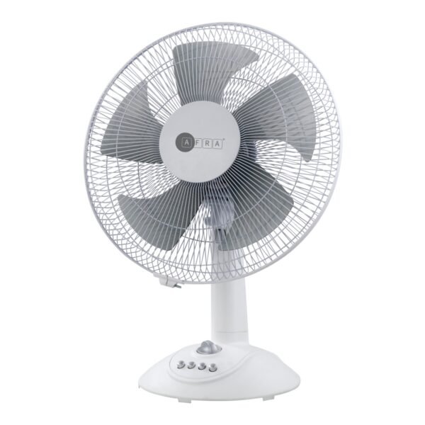 AFRA Table Fan, 12 inch, 60w, 1200 RPM, With 3 Speed Controller 60 Minutes Timer, AF-1260TFWT, 1 Year Warranty