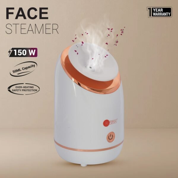 AFRA Face Steamer- 235W, With measuring cup, 15min Working time, Water Tank - 50ml, With measuring cup, AF-0150FSWT, 1 Year Warranty - Image 2