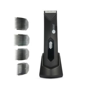 AFRA Rechargeable Hair Trimmer, LED display, USB Charging With Cleaning Brush - 600Mah Lithium Battery, 90mins Discharging Time, IPX7 Water Resistance, AF-0600HTBK, 1 Year Warranty
