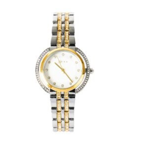 watchAFRA Helene Ladies Watch Rose gold/Silver Case Silver Mop Dial Silver/Rose gold Bracelet, MODEL: AF22103, 1-Year Warranty