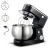 AFRA Stand Mixer 1200W 5L Bowl with metal gears, non-slip feet, and a stainless steel bowl. Ideal for dough, cake batter, and more