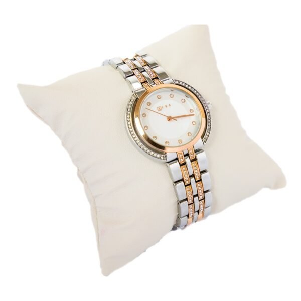 watchAFRA Helene Ladies Watch Rose gold/Silver Case Silver Mop Dial Silver/Rose gold Bracelet, MODEL: AF22103, 1-Year Warranty - Image 5