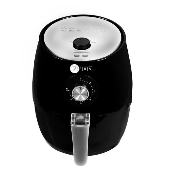AFRA Air Fryer, 1300-1500W, 2.5L Capacity, Adjustable Temperature, Overheat Protection, Non-Slip Feet, Cool Touch Handle, G-MARK, ESMA, ROHS, and CB Certified, AF-2515AFBK, 2 years warranty - Image 2