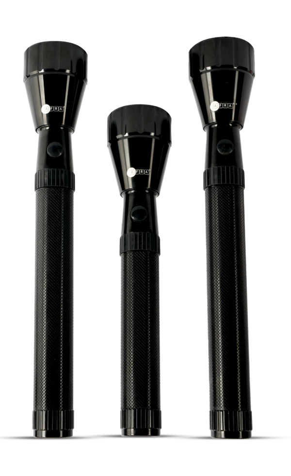 AFRA LED Flashlight Set, 5W, 3 in 1 Combo, Rechargeable Battery 1500MAH, Waterproof, Shock and Corrosion Resistant, Heavy-duty Design, With AC Adapter, AF-0003COMB, 3 Years Warranty