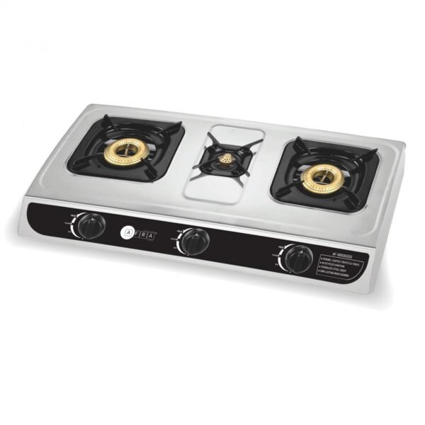 AFRA Three Burner Gas Stove, Auto Ignition, Full safety, Stainless Steel, Double Injection, G-MARK, ESMA, ROHS, and CB Certified, AF-0003GSSS, 2 years warranty - Image 5