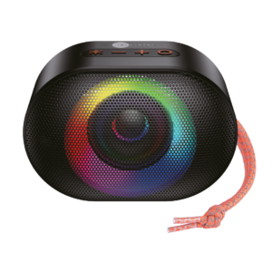 AFRA Bluetooth Speaker, 5 Watts, Black, Plastic Body, Ultra Bass, 7 Hour Playtime, Dynamic RGB Lighting, AF-0005BSBK, 2 Years Warranty