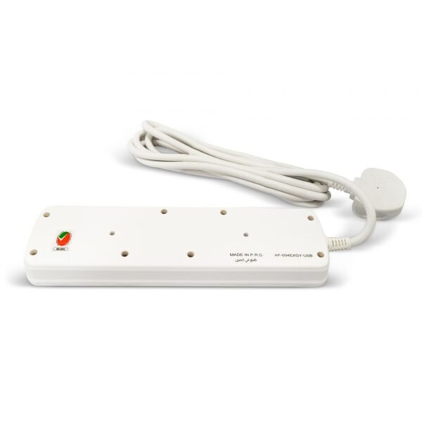 AFRA Extension Cord 3m, 2USB 3M, Plastic Housing, Shock proof, 250V, AF-004EXGY-USB with 2 Years Warranty, - Image 4