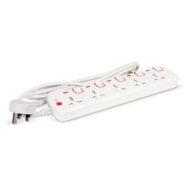 AFRA Extension Cord 5m, 5Way, 5 Universal Sockets, 5 Meter Cable, Easy Set-Up & Storage, Shockproof, 250V, AF-005EXRD-5MT, with 2 Years warranty - Image 7