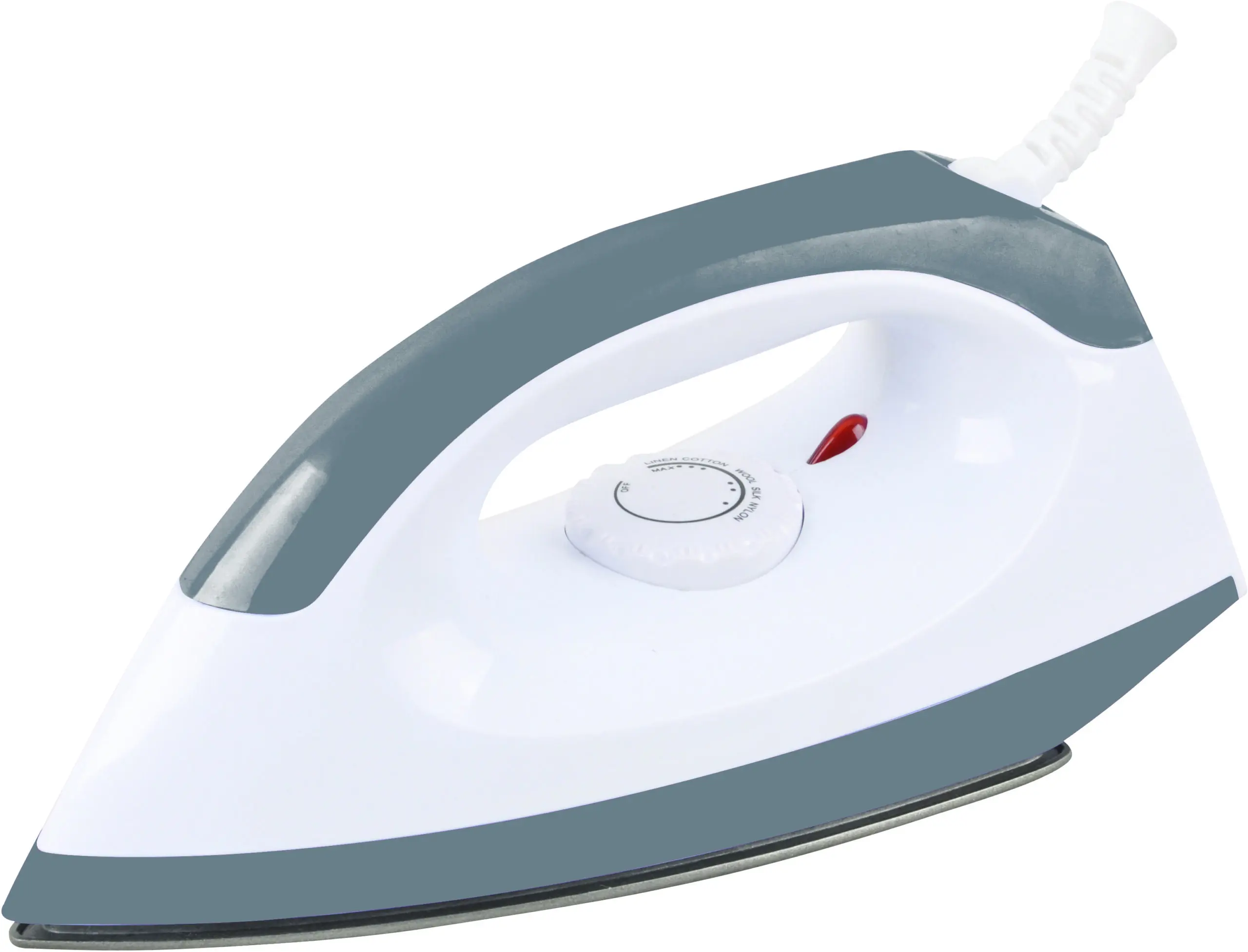 AFRA Dry Iron 1000W AF-1000IRGY – White/Grey, Lightweight, Easy-to-Use, Efficient Home Ironing - Image 2