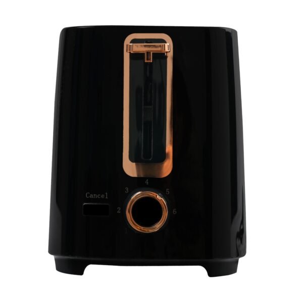 AFRA Electric Breakfast Toaster, 700W, 2 Slots, Removable Crumb Tray, Plastic Body, Black Finish, Eject Button with Safety Device, G-Mark, ESMA, RoHS, CB, AF-100700TOBL, 2 years warranty - Image 2