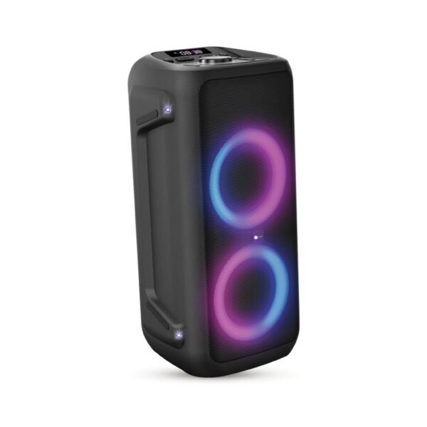 AFRA Party Speaker, 100 Watts, 12.76kg, Black, 4500Ma Battery, Side Handle and Wheels, With Remote Control, AF-100PSBK, 2 Years Warranty - Image 3