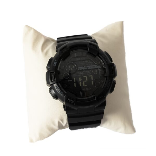 AFRA HIGHLANDER GENTS WATCH BLACK CASE BLACK DIAL BLACK PU STRAP - Image 3
