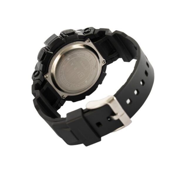 AFRA HIGHLANDER GENTS WATCH BLACK CASE BLACK DIAL BLACK PU STRAP - Image 2