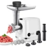 AFRA 1200W Meat Grinder (AF-1200MGWT) Including 3 cutting discs, stainless steel knife, sausage & kibbeh kit, durable aluminum body & 2-year warranty in uae
