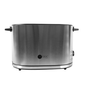AFRA Electric Breakfast Toaster, 950W, 2 Slots, Removable Crumb Tray, Stainless Steel Finish, G-Mark, ESMA, RoHS, CB, AF-120900TOSS, 2 years warranty