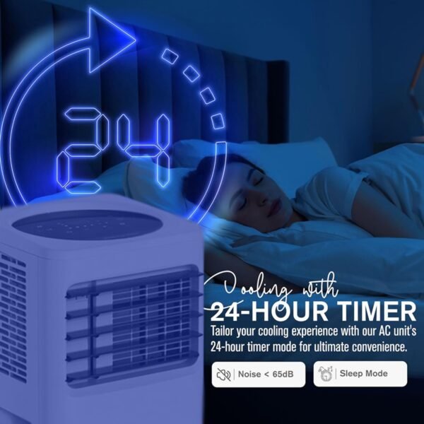 AFRA PORTABLE AIR CONDITIONER 12000 BTU, REMOTE CONTROL, 24 HRS TIMER, DIGITAL DISPLAY - Image 5