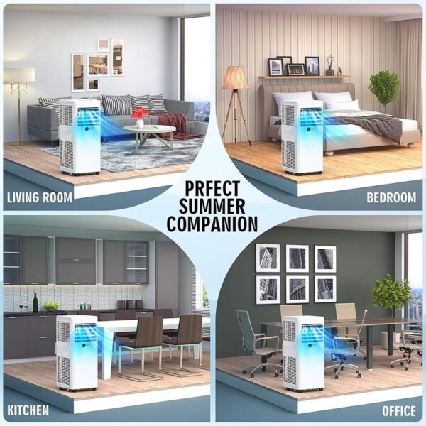 AFRA PORTABLE AIR CONDITIONER 12000 BTU, REMOTE CONTROL, 24 HRS TIMER, DIGITAL DISPLAY - Image 3
