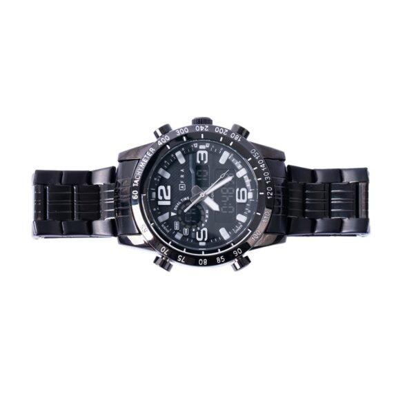 AFRA Donovan Gents Chronograph Watch | Black Case | Black Dial | Black Bracelet | AF12101 - Image 8