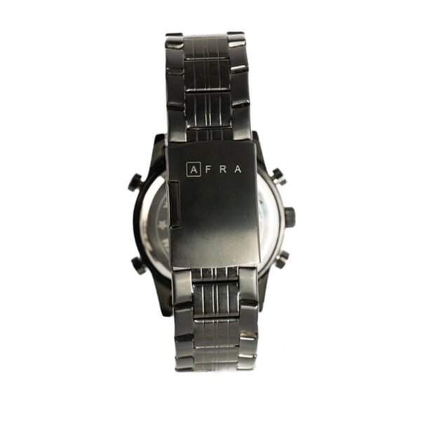 AFRA Donovan Gents Chronograph Watch | Black Case | Black Dial | Black Bracelet | AF12101 - Image 4