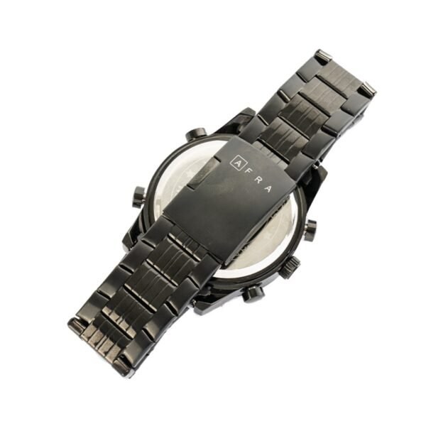 AFRA Donovan Gents Chronograph Watch | Black Case | Black Dial | Black Bracelet | AF12101 - Image 3