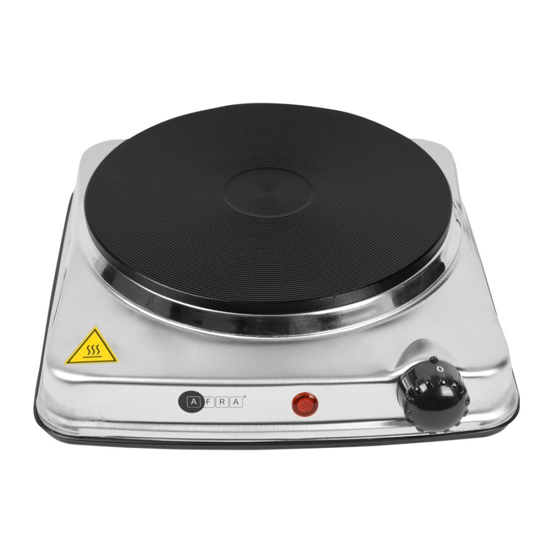 AFRA Single Electric Hotplate, 1500W, Thermostatic Control, Stainless Steel, Overheat Protection, G-MARK, ESMA, ROHS, and CB Certified, AF-1500HPSS, 2 years Warranty
