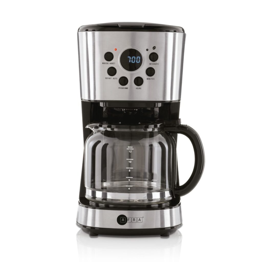 AFRA 1.5L Coffee Maker 900W, Stainless Steel, Anti-Drip, Auto Shut-Off – AF-15900CMKSS