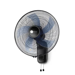 AFRA 16-Inch Wall Mount Fan, 60W, 1250 RPM, 3-Speed Settings, 90° Oscillation – AF-1612WFBK, 2Y Warranty
