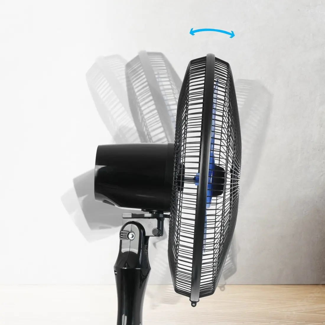 AFRA Electric Stand Fan 60W, Remote Control, Adjustable Height, 5 Blades – AF-1660BKR, 2-Year Warranty - Image 3