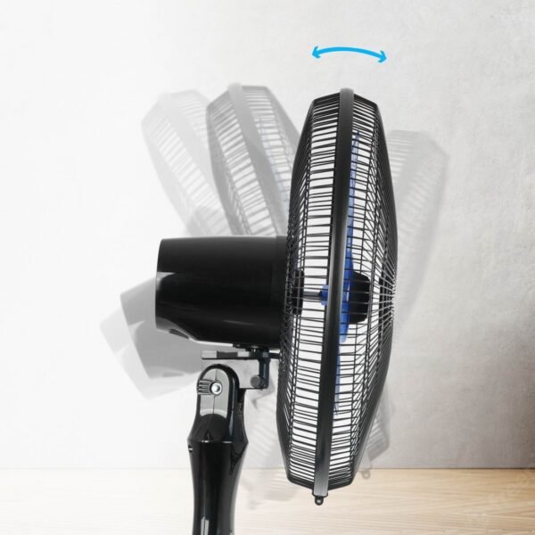 AFRA Electric Stand Fan 60W, Adjustable Height, 5 Blades, Black – AF-1660BK, 2 Years Warranty - Image 3