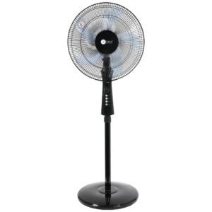 AFRA Electric Stand Fan 60W, Remote Control, Adjustable Height, 5 Blades – AF-1660BKR, 2-Year Warranty