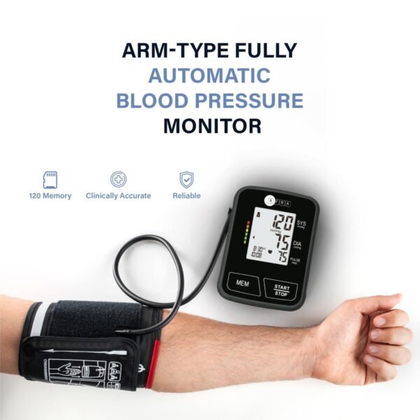 AFRA Digital Blood Pressure Monitor, AF-200BPMA, Black, Arm Type, Small, 2 Year Warranty - Image 5