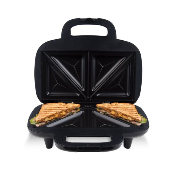 AFRA Grill and Sandwich Maker, Non-Stick Surface, 2 Slice Slots, Black, Stainless Steel, 700W, G-Mark, ESMA, RoHS, CB, AF-20700TOSS, 2 years warranty - Image 2