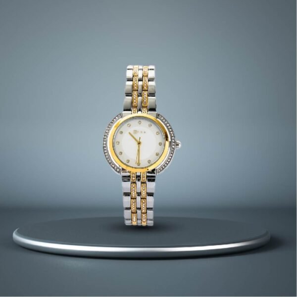 watchAFRA Helene Ladies Watch Rose gold/Silver Case Silver Mop Dial Silver/Rose gold Bracelet, MODEL: AF22103, 1-Year Warranty - Image 3